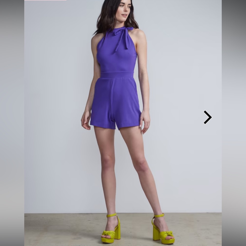 NWT NY&CO Bow-Front Romper